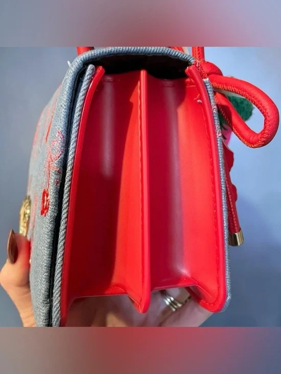 LUV BETSEY BETSEY Johnson denim and cherry Crossbody top Handel bag
NWT - Picture 9 of 13